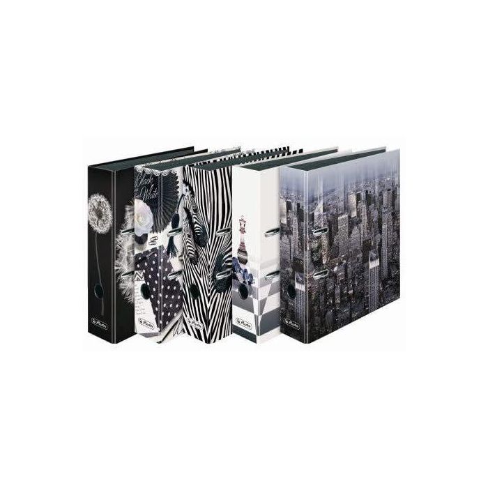 Archivador Palanca Decorado Herlitz Black&White A4 80Mm Surtidos