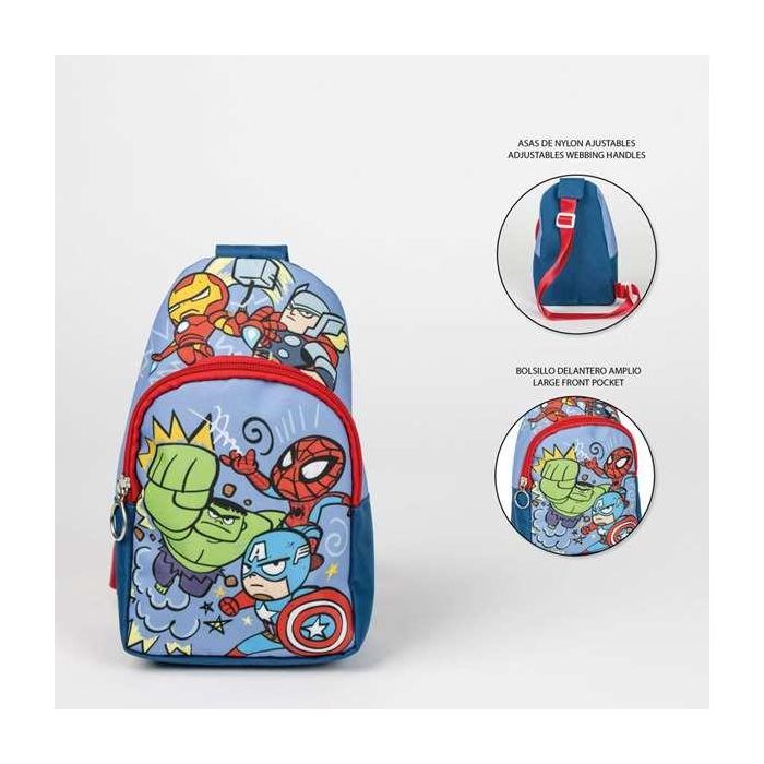 Mochila infantil bandolera avengers 13.0 x 23.0 x 7.0 cm 1