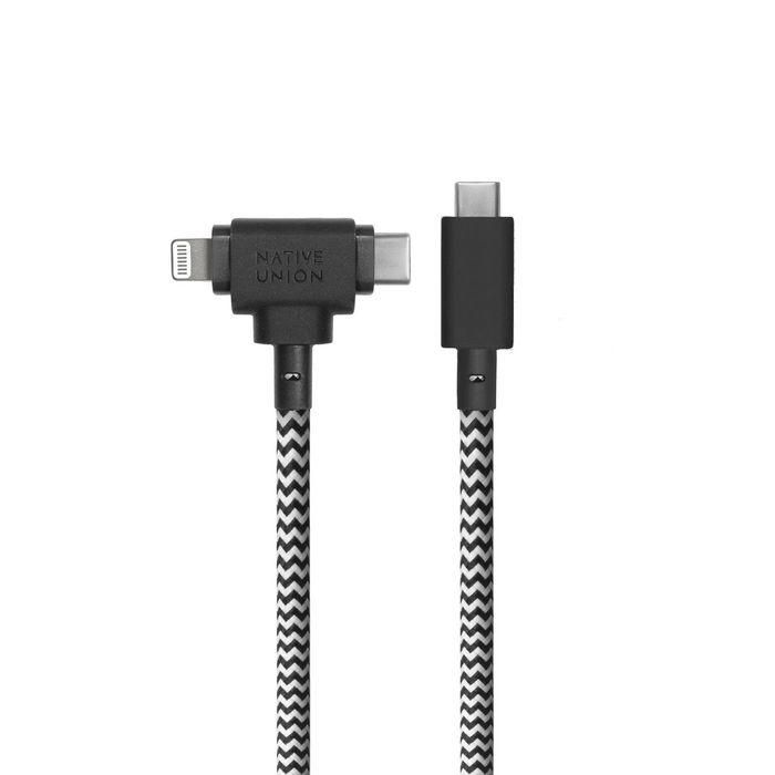Native Union Belt Cable Universal C To C/L Zebra 1.5M 3 Native Union Belt Cable Universal C To C/L Zebra 1.5M 3