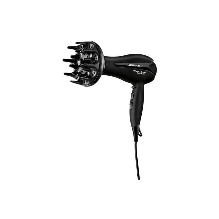 SECADOR DE PELO MONDIAL SC-23 BLACK ION - 2000W - TECNOLOGÍA IÓNICA - 2 VELOCIDADES - 3 TEMPERATURAS - BOTÓN AIRE FRÍO 0 SECADOR DE PELO MONDIAL SC-23 BLACK ION - 2000W - TECNOLOGÍA IÓNICA - 2 VELOCIDADES - 3 TEMPERATURAS - BOTÓN AIRE FRÍO 0