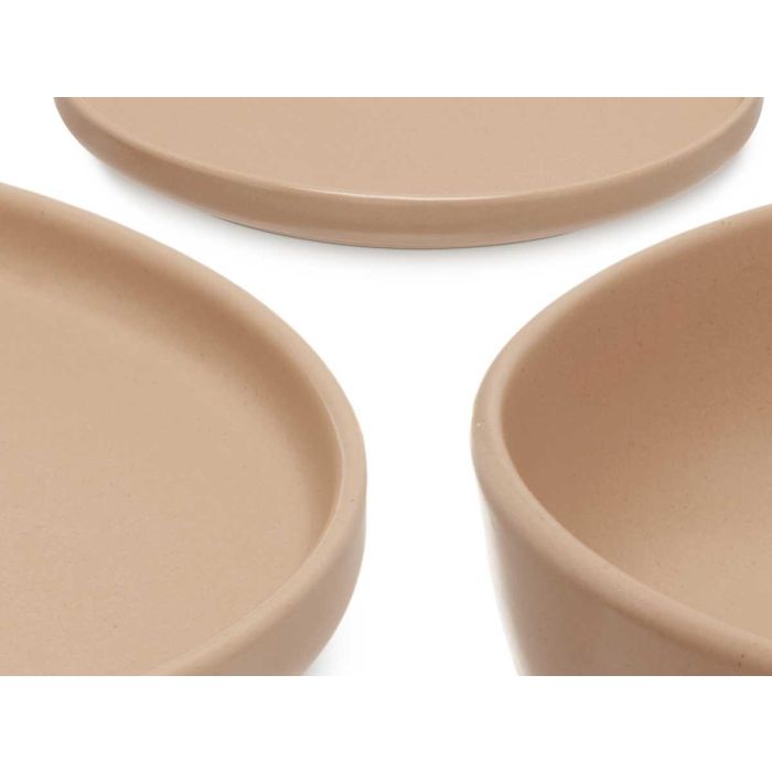 Set 18 Pzs Vajilla Gres Beige Vessia 39X29CM 3 Set 18 Pzs Vajilla Gres Beige Vessia 39X29CM 3