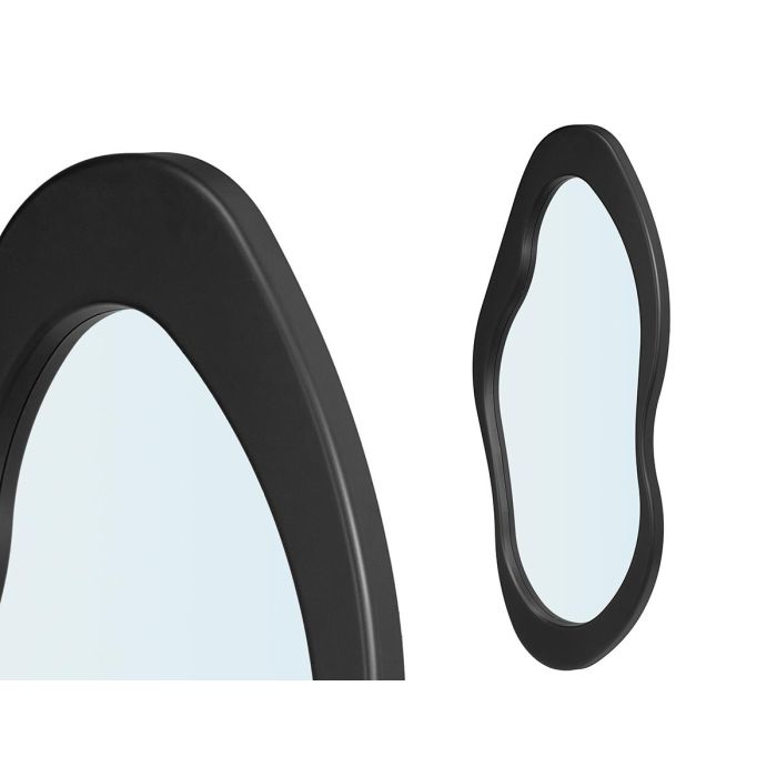 Giftdecor Espejo Plástico Forma Negro 120 cm (Alto) x 50 cm (Ancho) (Set de 2)