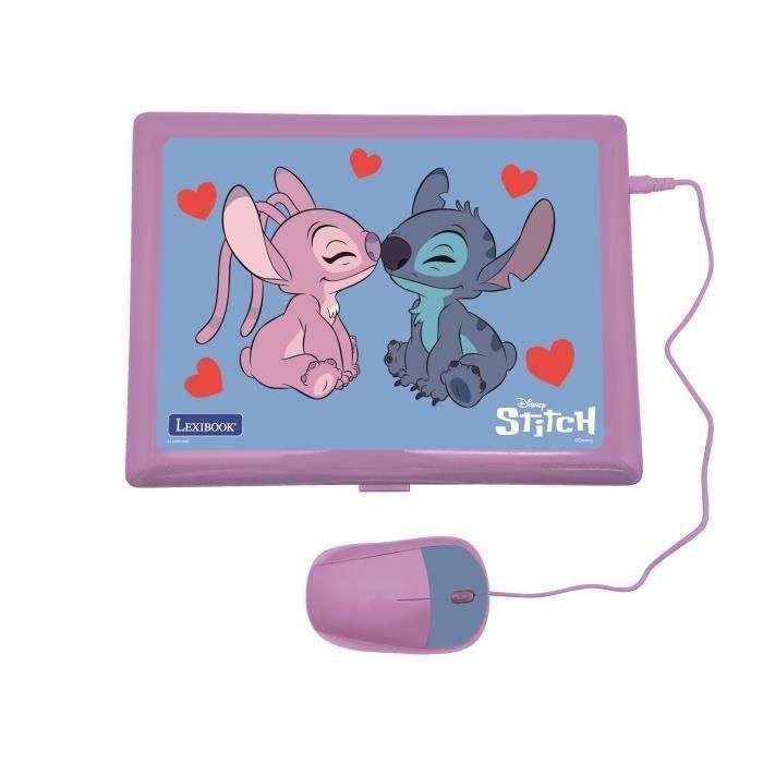 Ordenador educativo bilingüe exclusivo Stitch y Angel  124 actividades (francés-inglés) 2