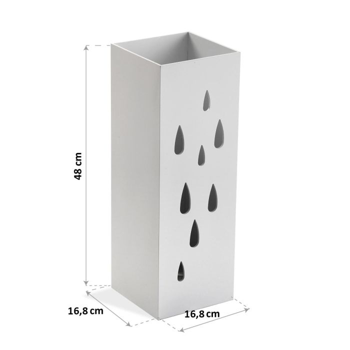 Paraguero Blanco Drops Versa 16X48CM (2 Unidades) 2
