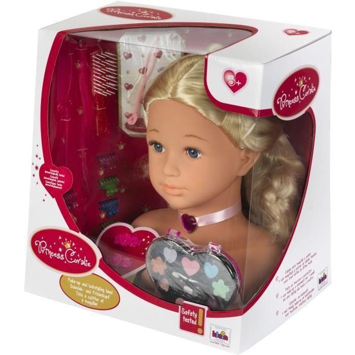 PRINCESS CORALIE Cabeza de peinado y maquillaje con accesorios - 33cm 2 PRINCESS CORALIE Cabeza de peinado y maquillaje con accesorios - 33cm 2