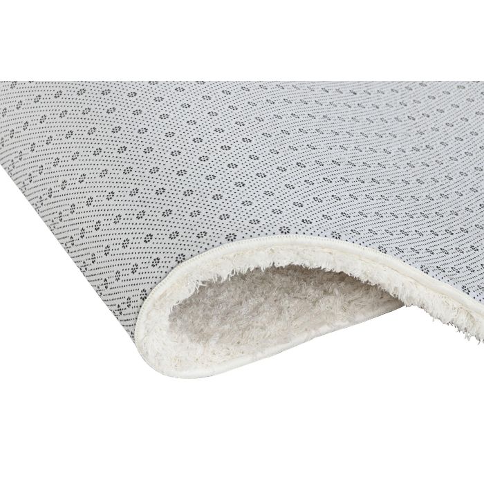 DKD Home Decor Alfombra Marfil Plateado Poliester 240 x 3 x 60 cm 4