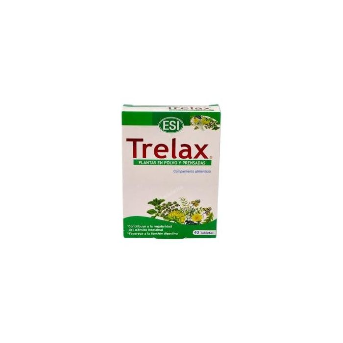 TREPATDIET-ESI Trelax 40 Comprimidos. Apoyo sistema digestivo y tránsito intestinal con Sen y Plantas.