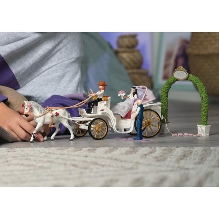 Figura El carruaje de los novios, 5 años, schleich 42641 HORSE CLUB - caja, 106 piezas 2 Figura El carruaje de los novios, 5 años, schleich 42641 HORSE CLUB - caja, 106 piezas 2
