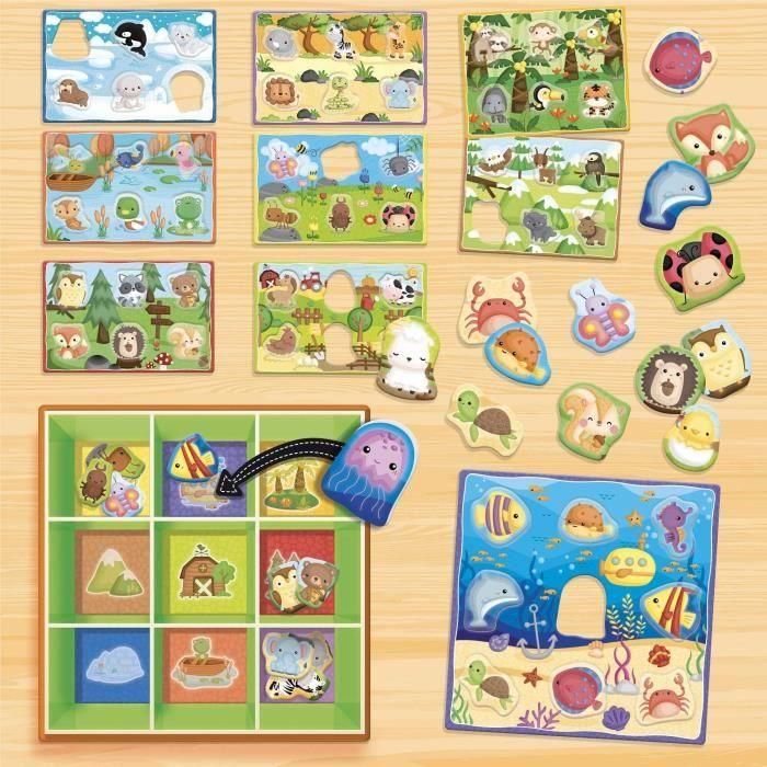 Juego montessori cajas de animales 2 Juego montessori cajas de animales 2