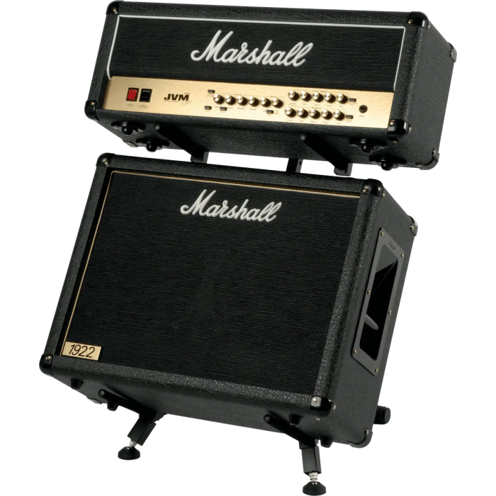 QUIKLOK Soporte Amplificador/Monitor Doble Nivel Ajustable Formato "X" Negro 2