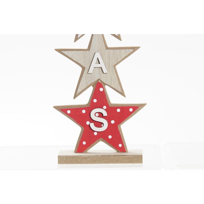 DKD Home Decor Decoración Navidad Tradicional Papanoel Estrellas MDF Rojo Natural 4 x 30.5 x 10 cm (6 Unidades) 2 DKD Home Decor Decoración Navidad Tradicional Papanoel Estrellas MDF Rojo Natural 4 x 30.5 x 10 cm (6 Unidades) 2