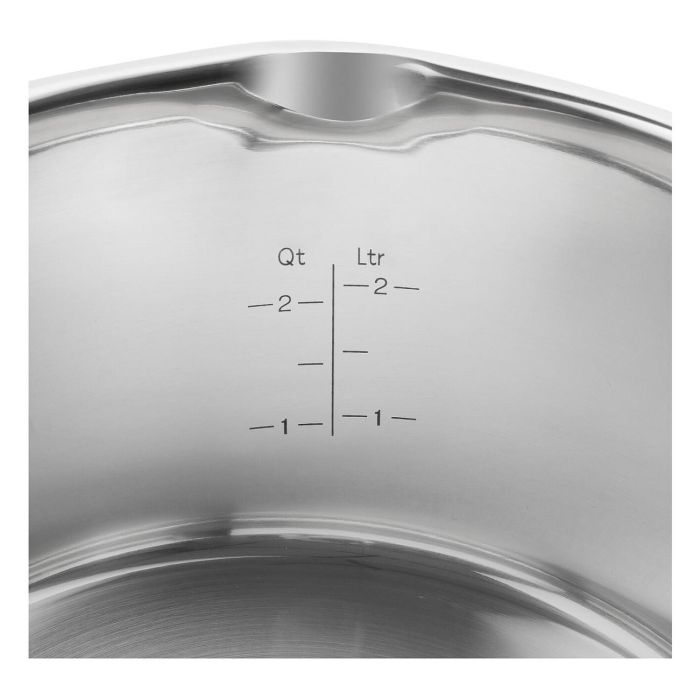Zwilling 66870-005 Simplify Juego de Ollas 5 Piezas Acero Inoxidable Negro Plata Apto Lavavajillas Horno Hasta 180°C 3