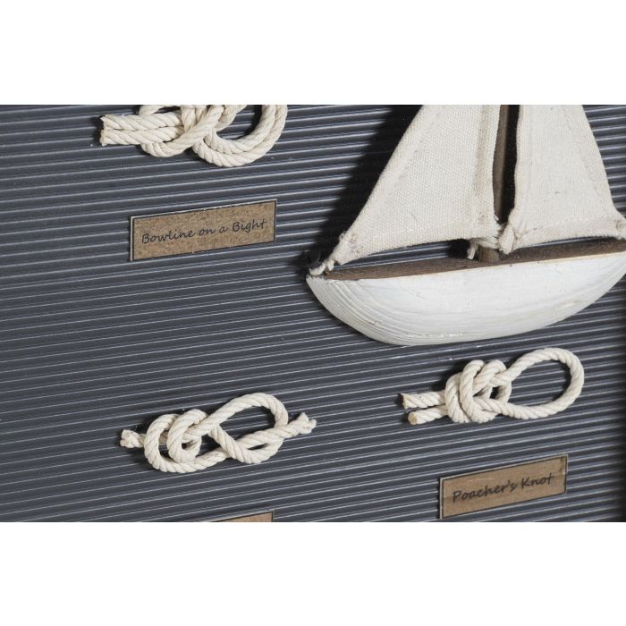 DKD Home Decor Cuadro Azul Marino Natural 4 x 45 x 59 cm (2 Unidades) DKD Home Decor Cuadro Azul Marino Natural 4 x 45 x 59 cm (2 Unidades)