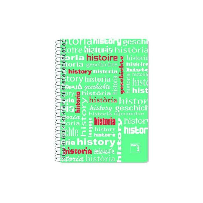 Bloc Pacsa Asignaturas Tapa Pp 4º 80H Cuadric.4X4 90G Historia (Set de 4)