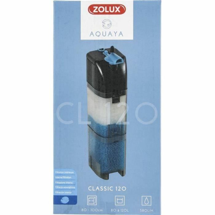 Zolux Filtro Interior Classic ZOL3336023265278 para Acuarios de 80 a 120 L Caudal 580 L/h 6W 2 Zolux Filtro Interior Classic ZOL3336023265278 para Acuarios de 80 a 120 L Caudal 580 L/h 6W 2