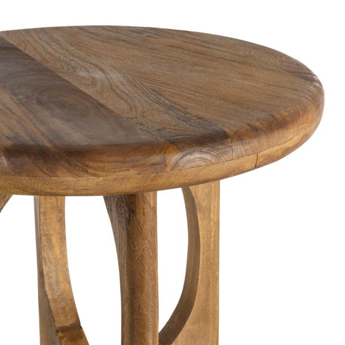 Mesa Centro Miel Madera de Mango 55 X 55 X 47 cm