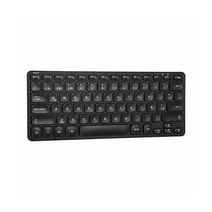 Targus AKB862ES Teclado Bluetooth Universal QWERTY Español Negro con Protección Antimicrobiana Targus AKB862ES Teclado Bluetooth Universal QWERTY Español Negro con Protección Antimicrobiana