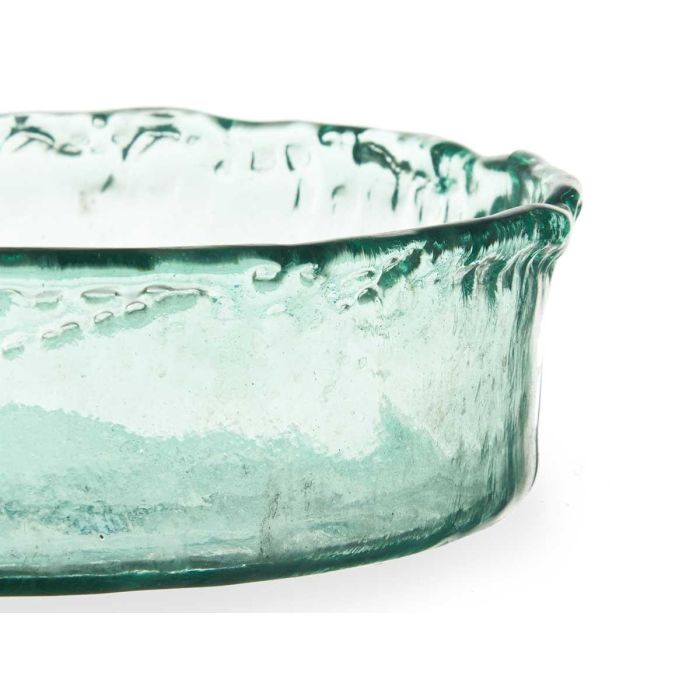 Centro de Mesa de Vidrio Reciclado 30 cm Giftdecor - Transparente (2 Unidades) 2