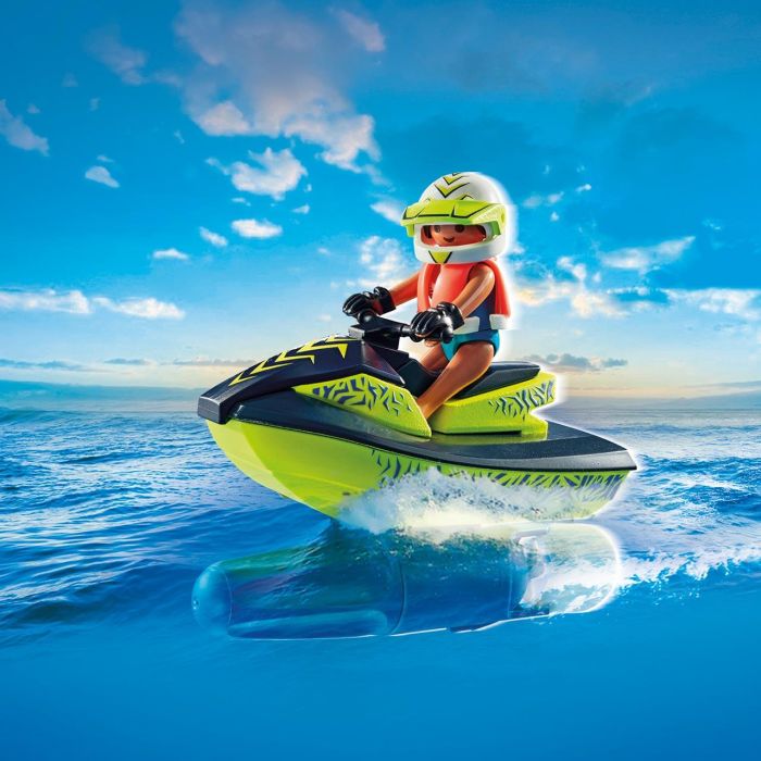 Playmobil Bote Bomberos Con Moto Acuática Action 71464 4