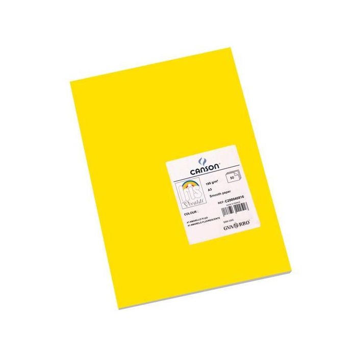 Iris Cartulina 297x420 mm 185 gr Amarillo Fluor -50U- Iris Cartulina 297x420 mm 185 gr Amarillo Fluor -50U-
