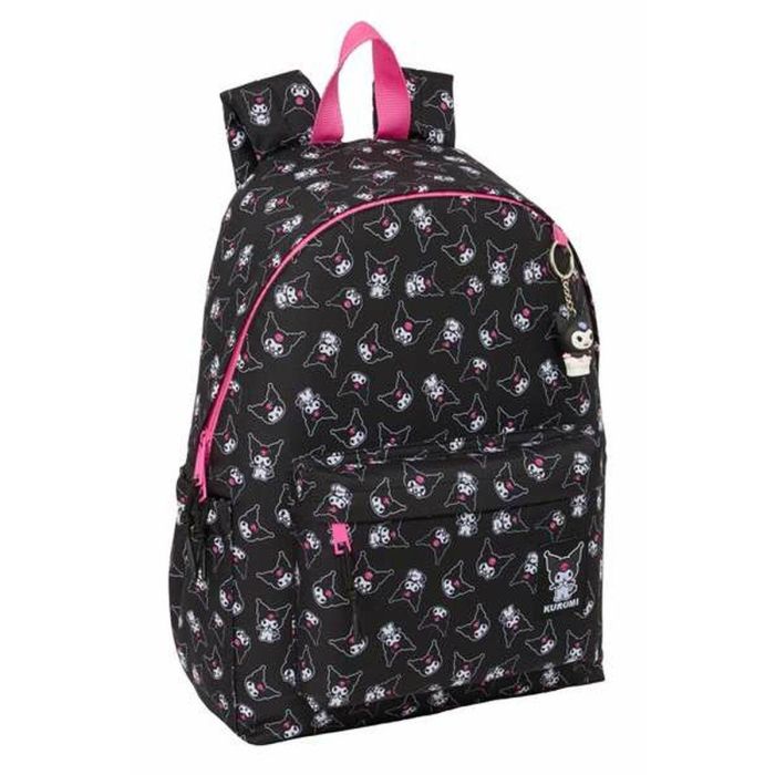 Mochila Escolar Kuromi Negro Fucsia 31 x 43 x 13 cm 0 Mochila Escolar Kuromi Negro Fucsia 31 x 43 x 13 cm 0