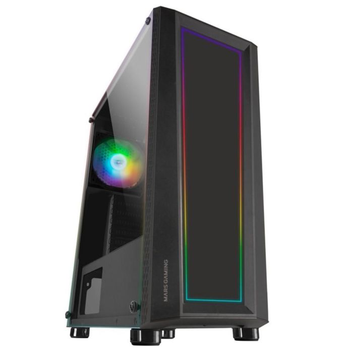 Mars Gaming MC-ART Caja Ordenador Semitorre Negro ARGB, Panel Lateral y Frontal Personalizable, FRGB 12 Modos, ATX 0 Mars Gaming MC-ART Caja Ordenador Semitorre Negro ARGB, Panel Lateral y Frontal Personalizable, FRGB 12 Modos, ATX 0