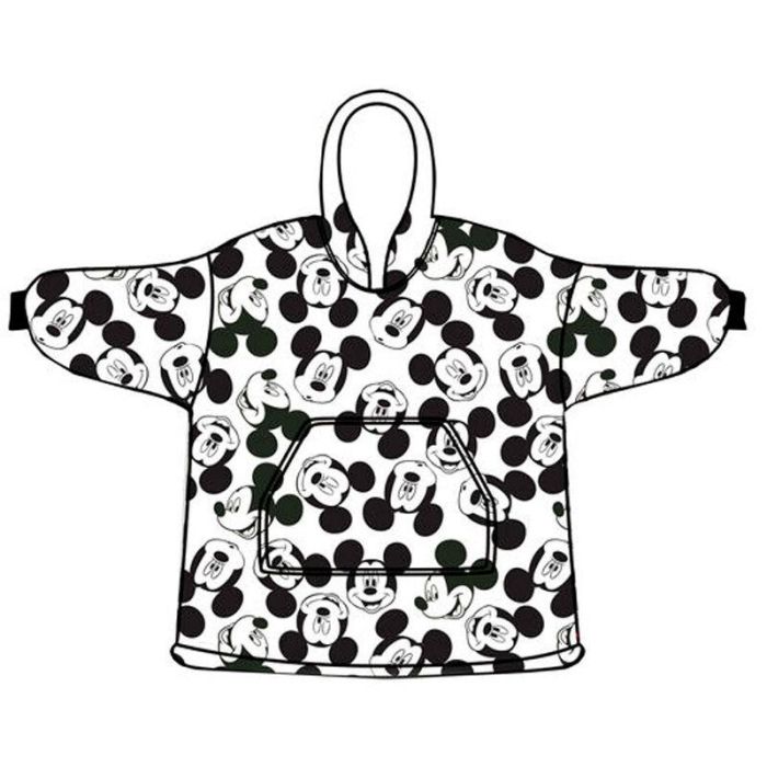 Disney Bata Sudadera Oversize de Mickey para Adulto, Color Coral