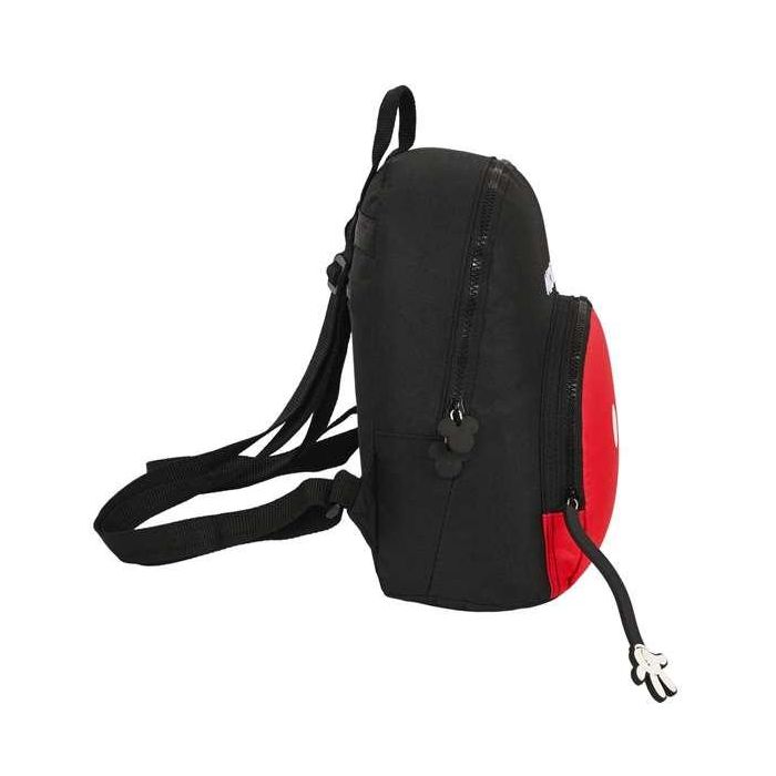 Mochila Casual Mickey Mouse Clubhouse Mickey mood Negro Rojo 25 x 30 x 13 cm 4