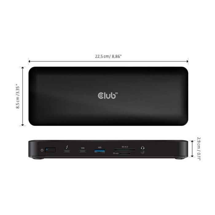 Club 3D Thunderbolt4 16-in-1 Dockingstation CSV-1583, 4 Pantallas, Negro 3 Club 3D Thunderbolt4 16-in-1 Dockingstation CSV-1583, 4 Pantallas, Negro 3