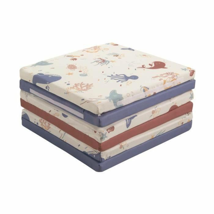 TINEO Maxi Alfombra Malin Tesoros del océano 5 en 1 - Escalable - Funda desenfundable - 180x200 cm - 4 TINEO Maxi Alfombra Malin Tesoros del océano 5 en 1 - Escalable - Funda desenfundable - 180x200 cm - 4