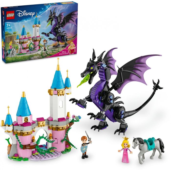 Lego 43240 Princesas Disney Maléfica como dragón, juguete para fans de dibujos animados 3
