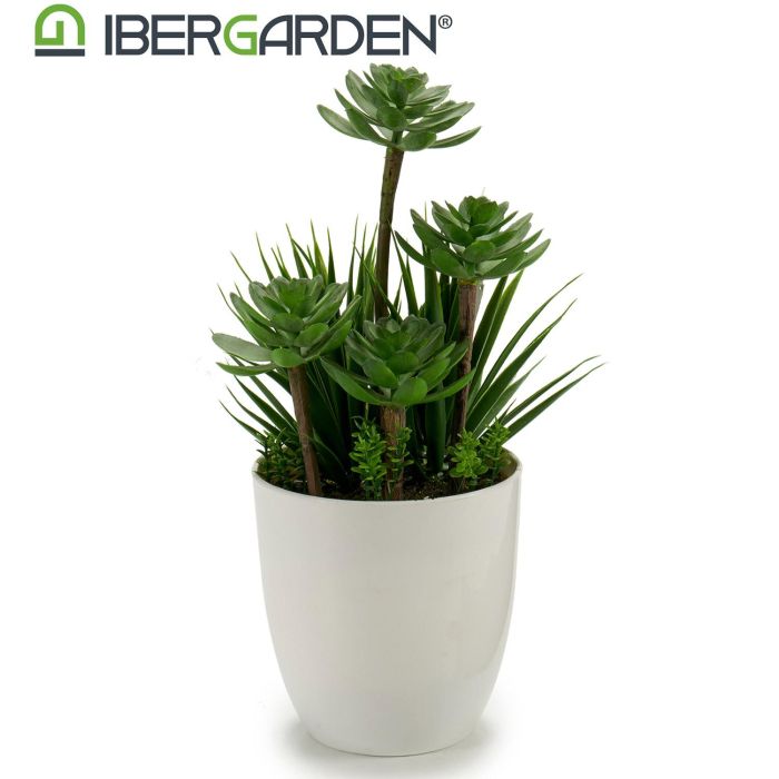 Ibergarden Maceta Garden Redonda, Verde o Blanco, 14x30x14 cm (8 Unidades) 2 Ibergarden Maceta Garden Redonda, Verde o Blanco, 14x30x14 cm (8 Unidades) 2