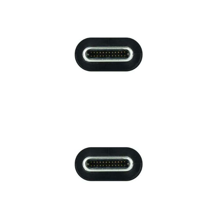 Cable USB-C NANOCABLE 10.01.4100 Negro 50 cm (1 unidad) 1