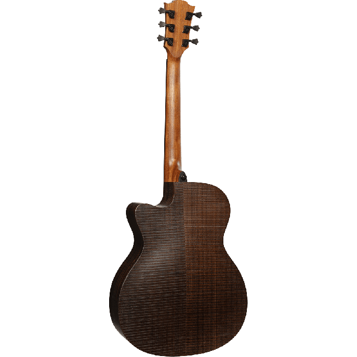 LAG Guitarra Acústica Auditorium Cutway A/E Sauvage Especia Electroacústica Folk Tapa Sólida Brankowood Acabado Satinado Relic Cutaway 3