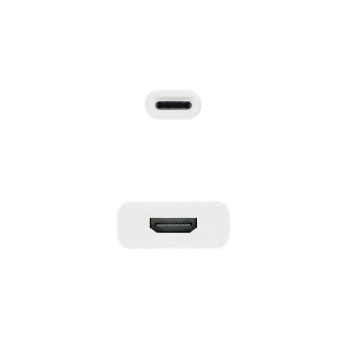 Adaptador USB-C a HDMI NANOCABLE 10.16.4102 15 cm Blanco 1