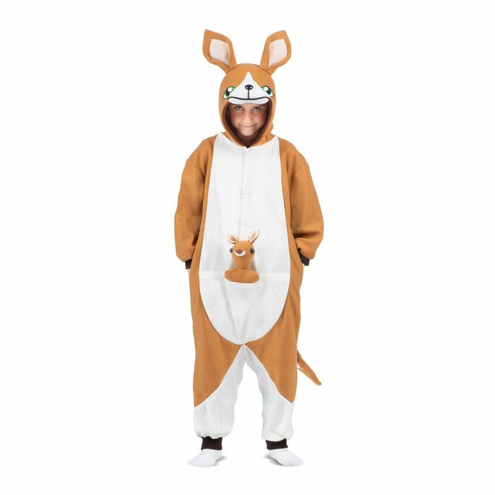 Disfraz canguro talla unica child (kigurumi con capucha, cola y peluche) 4 Disfraz canguro talla unica child (kigurumi con capucha, cola y peluche) 4