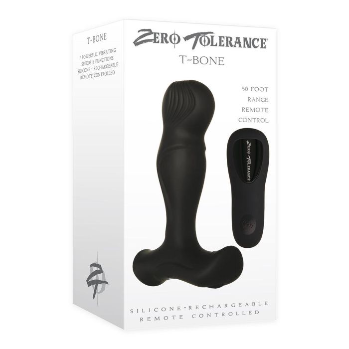 Vibrador Anal Negro Zero Tolerance Negro 5