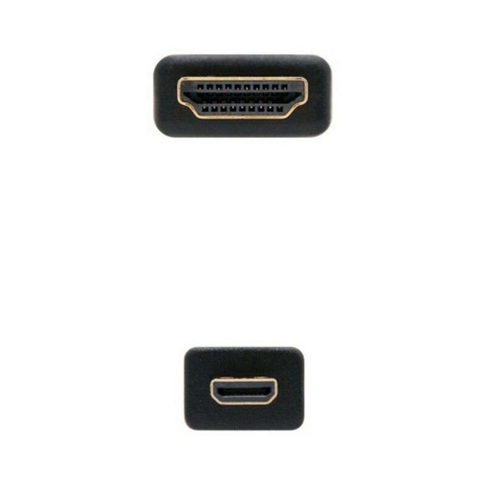 Cable HDMI a Micro HDMI NANOCABLE 10.15.3501 Negro (0,8 m) 1