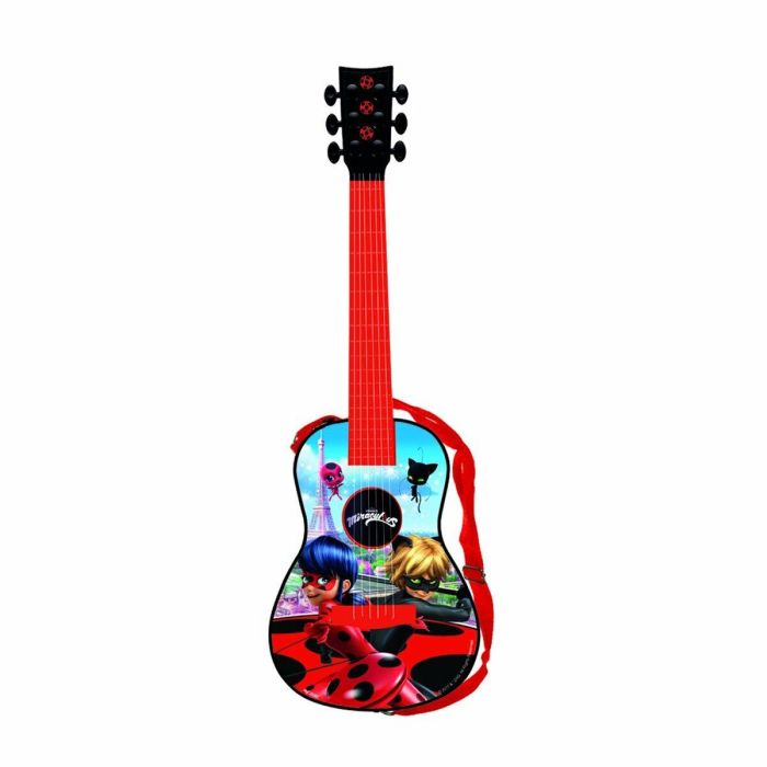 Reig Guitarra Electrónica Lady Bug Infantil de Plástico con Sonidos para Niños 3+ Años