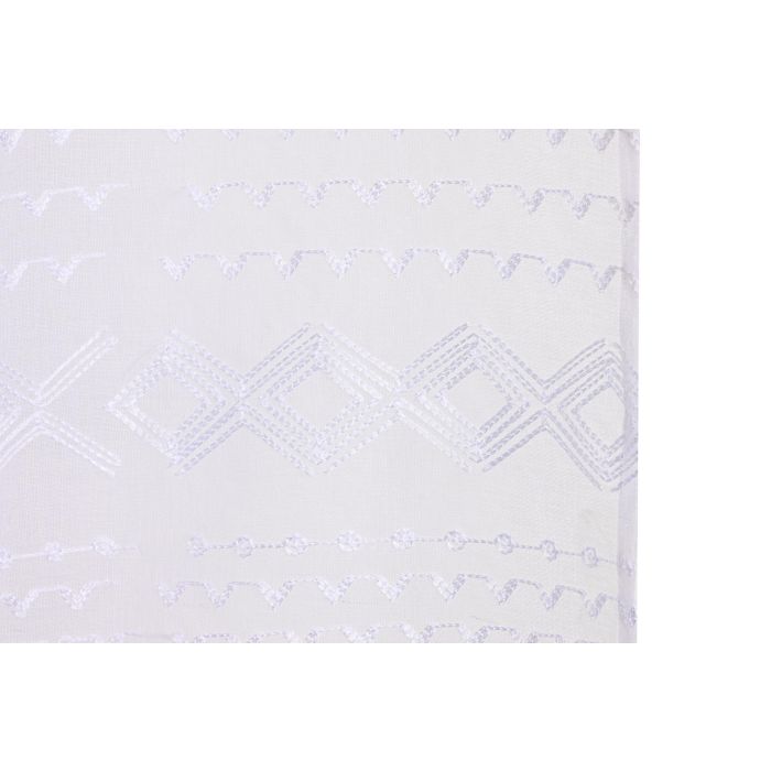 Cortina Boho DKD Home Decor Blanco 260 x 140 cm (2 Unidades) 2 Cortina Boho DKD Home Decor Blanco 260 x 140 cm (2 Unidades) 2