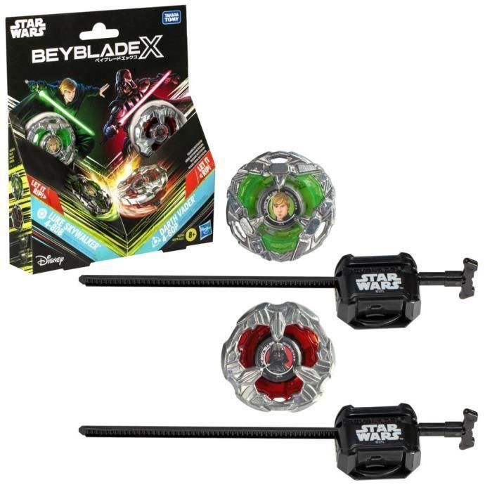 Beyblade X y Star Wars, colaboración Luke Skywalker 4-80B vs. Darth Vader 4-60B, paquete múltiple