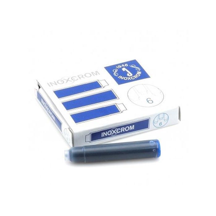 Inoxcrom Cartucho Tinta Estilográfica Azul Caja 6 Ud Inoxcrom Cartucho Tinta Estilográfica Azul Caja 6 Ud