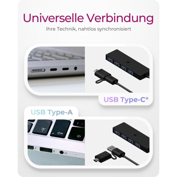ICY BOX IB-HUB1424-C3 USB-C/USB 3.2 HUB 4xUSB 3.2 3