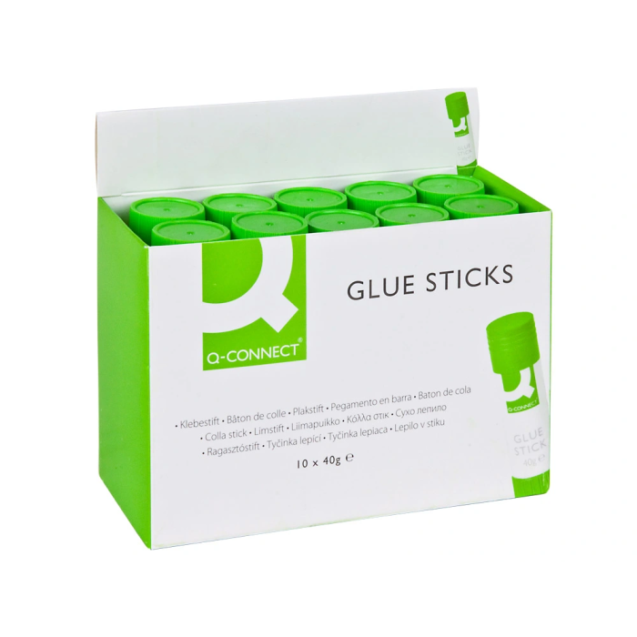 Q-connect Pegamento en Barra 40 gr Ecológico 90% Ingredientes Naturales, Secado Instantáneo para Papel, Cartón y Fotos 5
