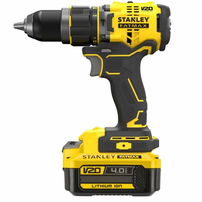 Stanley FATMAX SFMCD721M2K-QW Taladro Percutor V20 Brushless 18V con 2 Baterías 4.0Ah, Cargador y Maletín 7 Stanley FATMAX SFMCD721M2K-QW Taladro Percutor V20 Brushless 18V con 2 Baterías 4.0Ah, Cargador y Maletín 7