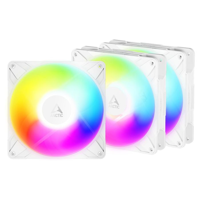 ARCTIC P14 Pro Reverse PWM Ventilador A-RGB 3 Pack Blanco 14 cm 166,5 m³/h ARCTIC P14 Pro Reverse PWM Ventilador A-RGB 3 Pack Blanco 14 cm 166,5 m³/h