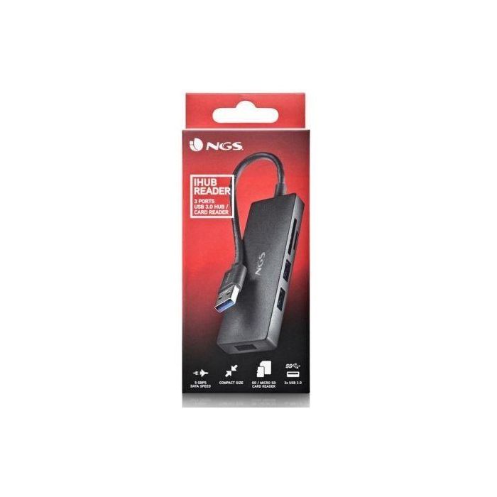 Hub USB NGS IHUBREADER USB x 3 4 Hub USB NGS IHUBREADER USB x 3 4