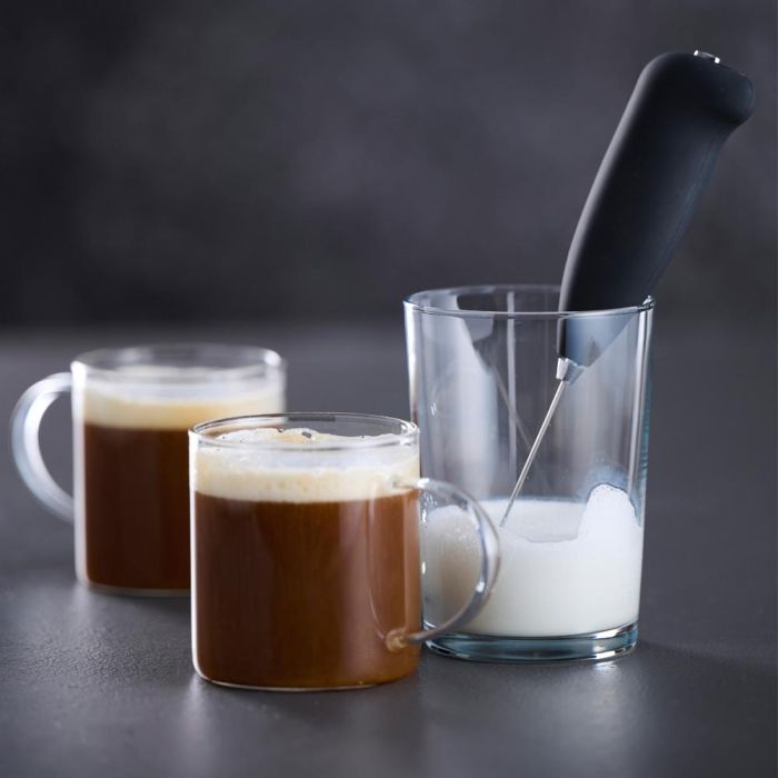 Day Batidor Leche Eléctrico de Acero Inoxidable y Plástico para Espuma de Bebidas 1