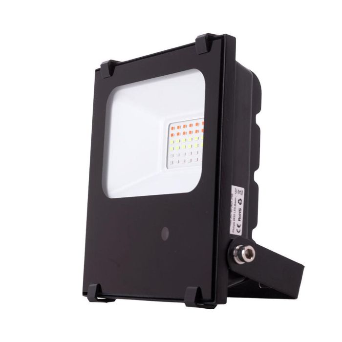 [1916-NS-HVFL20W-F-RGB] Foco Proyector LED 20W RGB IP65 con Mando a Distancia Orientable para Exterior 40.000H, Reemplaza 160W, Aluminio 1