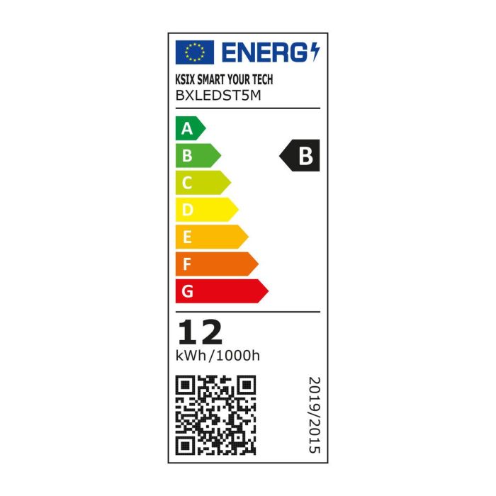 Tiras LED KSIX 12W Negro (5 m) 3 Tiras LED KSIX 12W Negro (5 m) 3